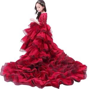 New red show dress for kids